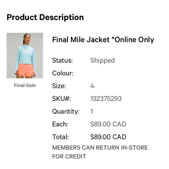 Lululemon Final Mile Jacket - Picture 2 of 7